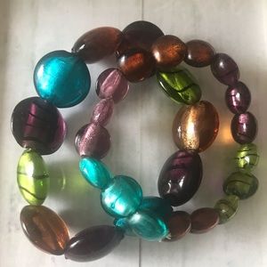 Colorful beaded bracelets